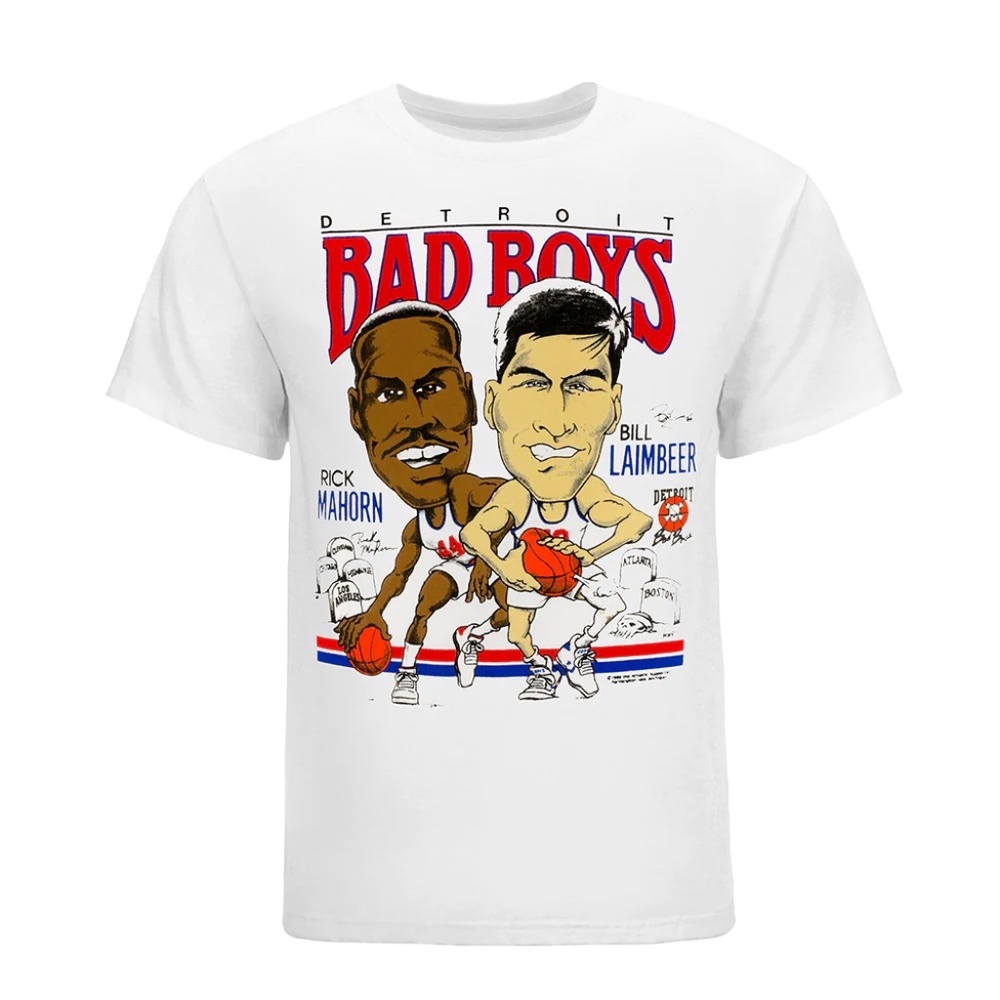 Detroit Bad Boys Rick Mahorn and Bill Laimbeer T-Shirt